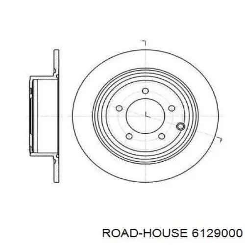 61290.00 Road House disco de freno trasero