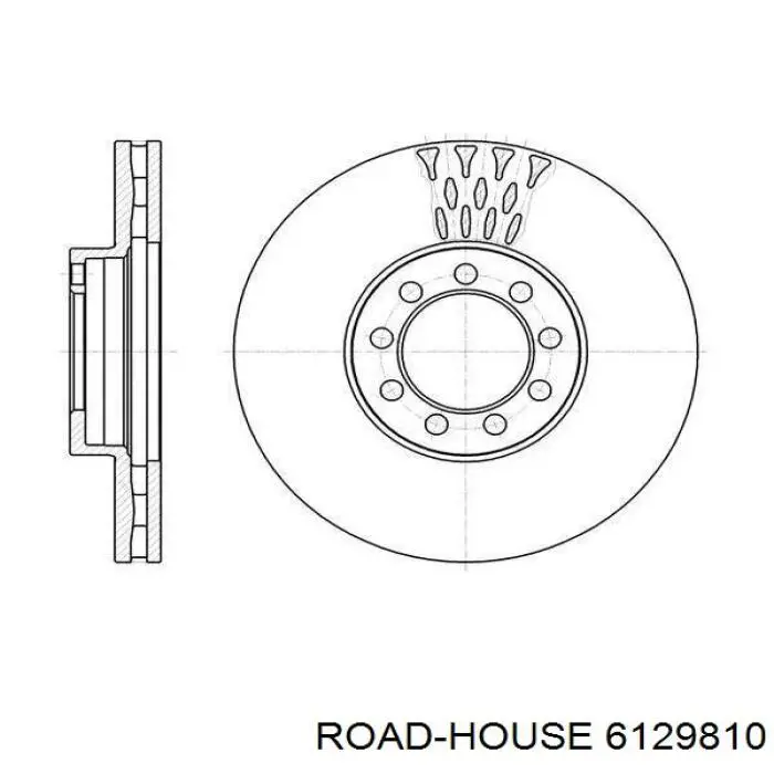 61298.10 Road House freno de disco delantero