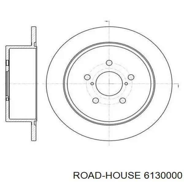 61300.00 Road House disco de freno trasero