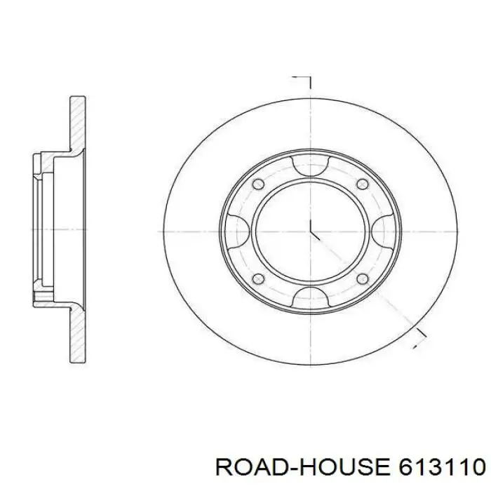 6131.10 Road House freno de disco delantero