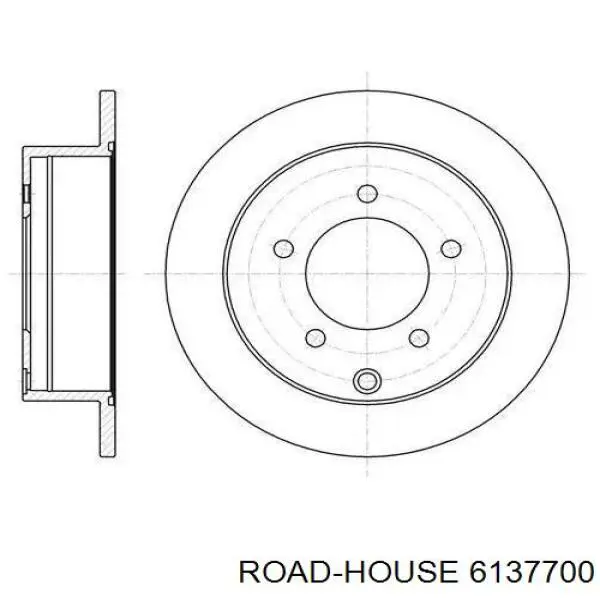 61377.00 Road House disco de freno trasero