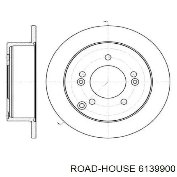 61399.00 Road House disco de freno trasero