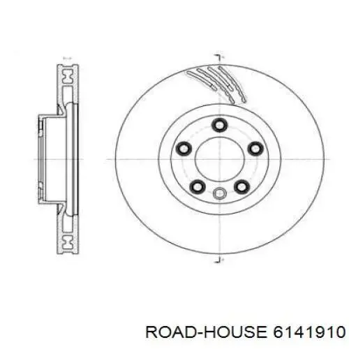 61419.10 Road House freno de disco delantero