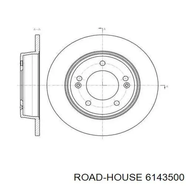 61435.00 Road House disco de freno trasero