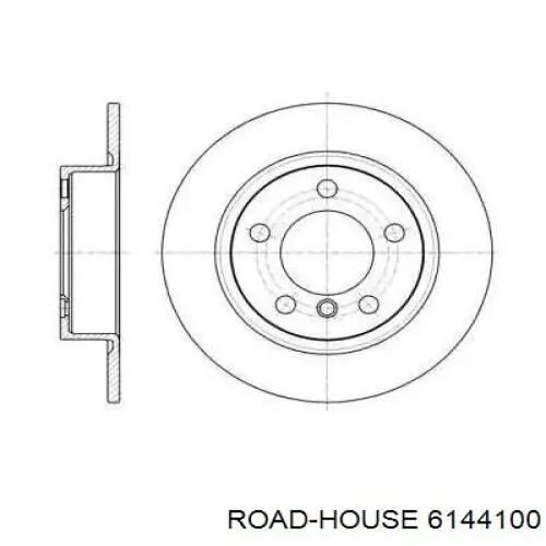 61441.00 Road House disco de freno trasero