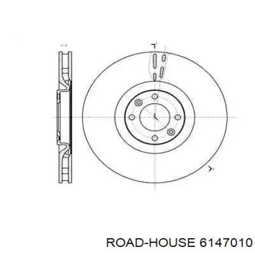 61470.10 Road House freno de disco delantero