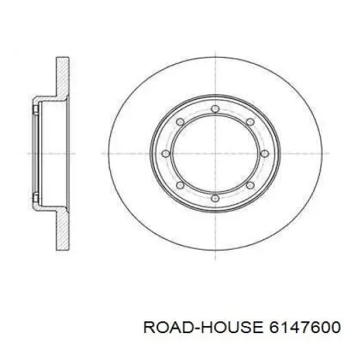 61476.00 Road House disco de freno trasero