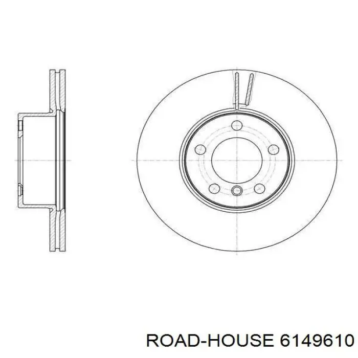 61496.10 Road House freno de disco delantero