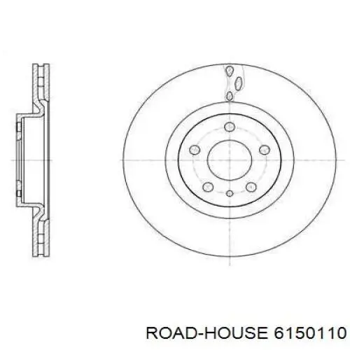 61501.10 Road House freno de disco delantero