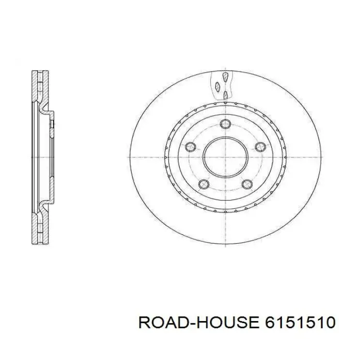 61515.10 Road House freno de disco delantero