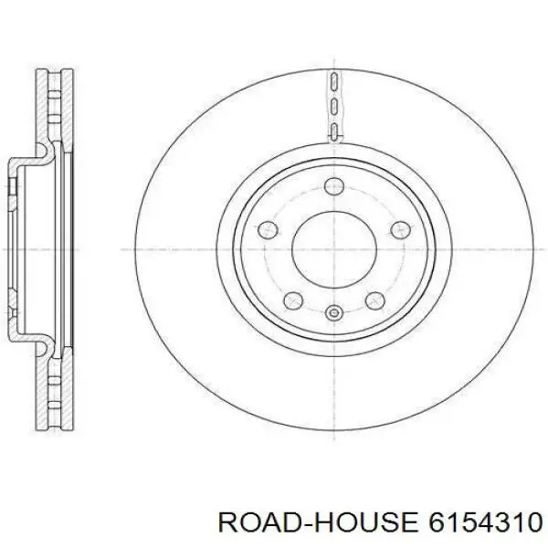 61543.10 Road House freno de disco delantero