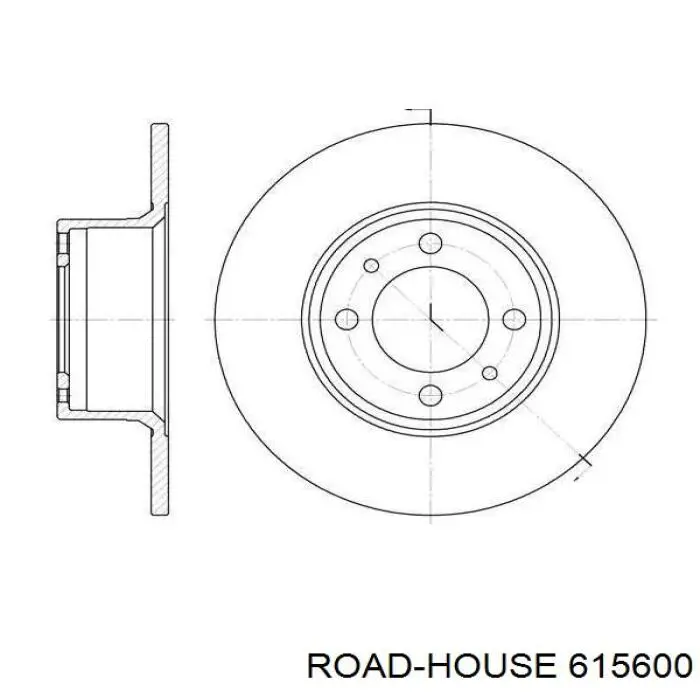 6156.00 Road House freno de disco delantero