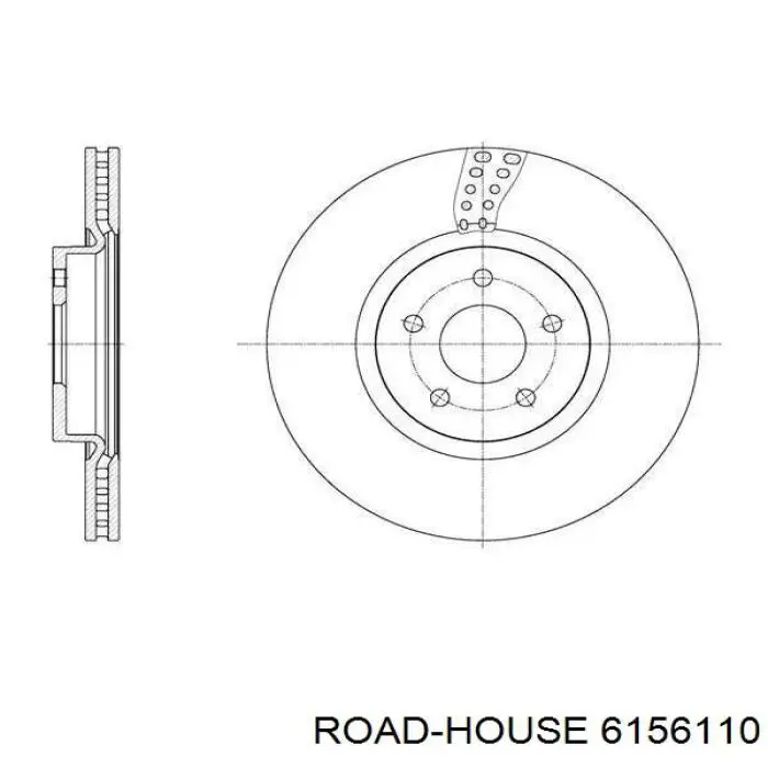 61561.10 Road House freno de disco delantero