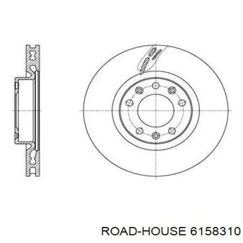 61583.10 Road House freno de disco delantero