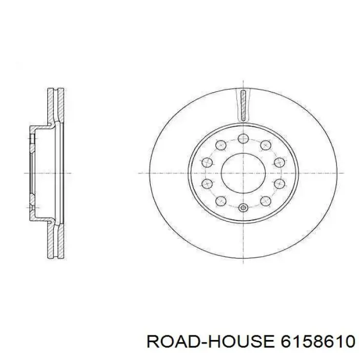 61586.10 Road House freno de disco delantero