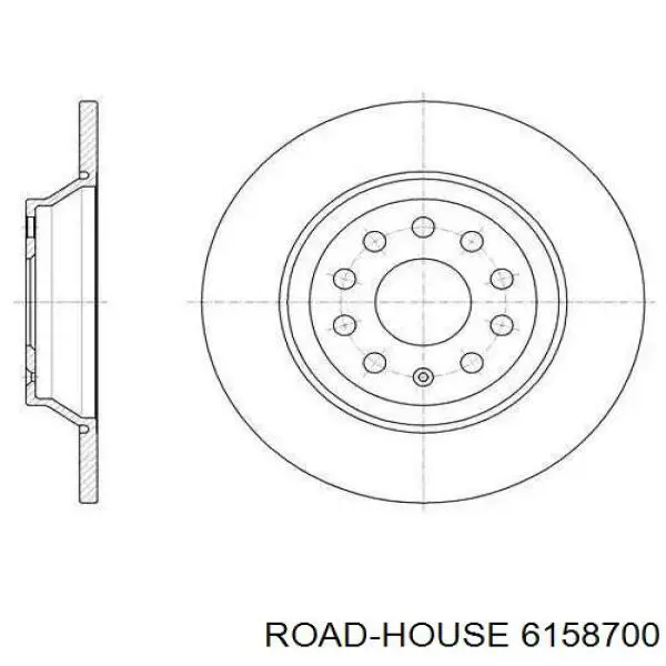 61587.00 Road House disco de freno trasero