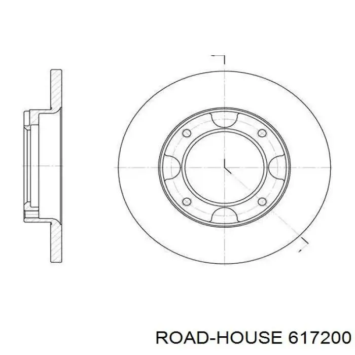 6172.00 Road House freno de disco delantero