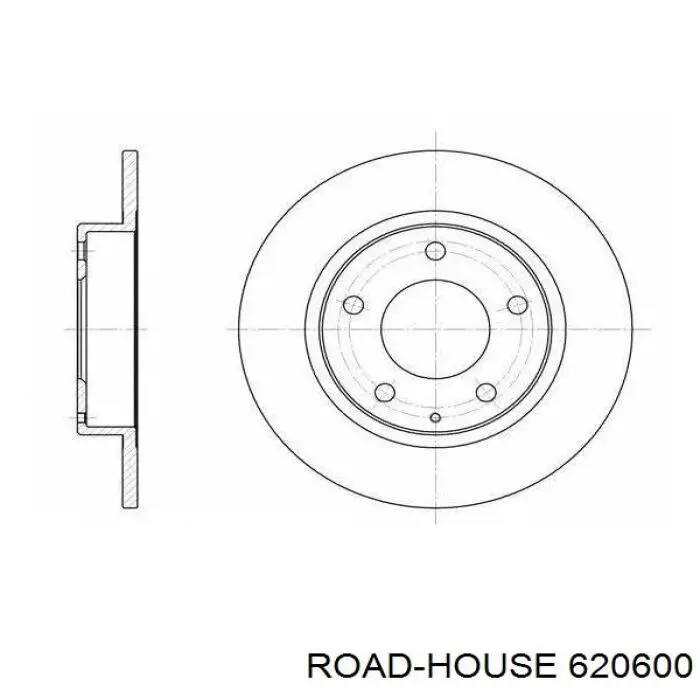 6206.00 Road House disco de freno trasero