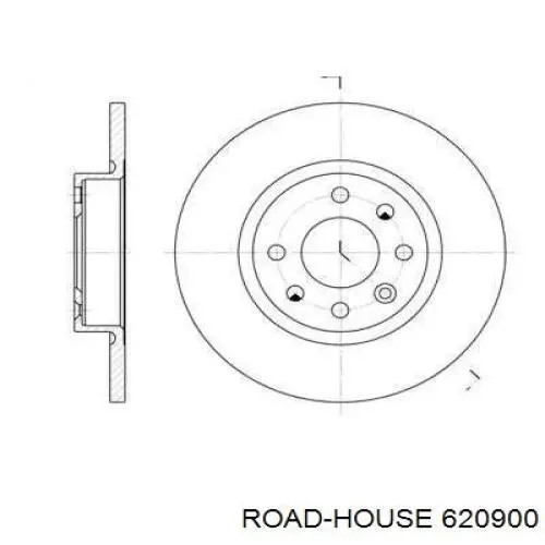 620900 Road House freno de disco delantero