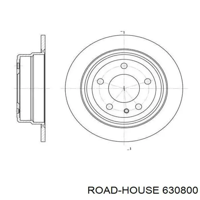 6308.00 Road House disco de freno trasero