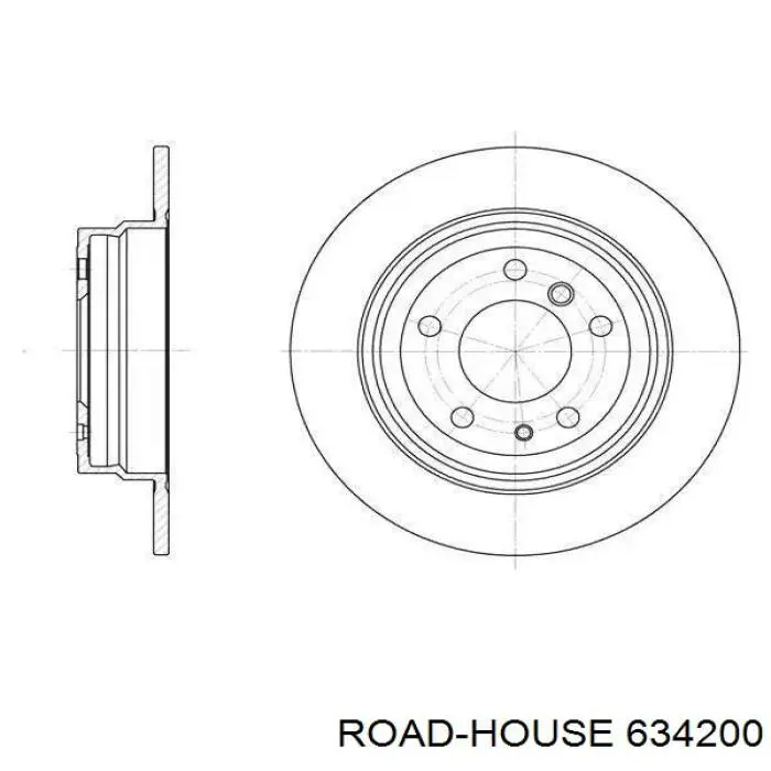 6342.00 Road House disco de freno trasero