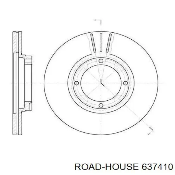 637410 Road House freno de disco delantero