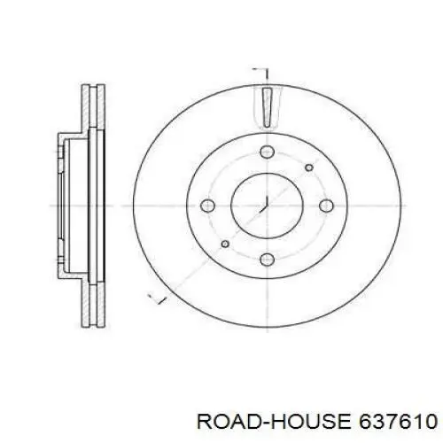 6376.10 Road House freno de disco delantero