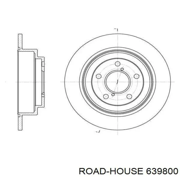 6398.00 Road House disco de freno trasero