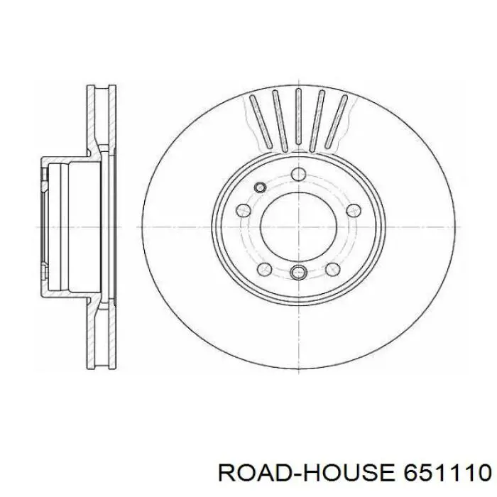 6511.10 Road House freno de disco delantero