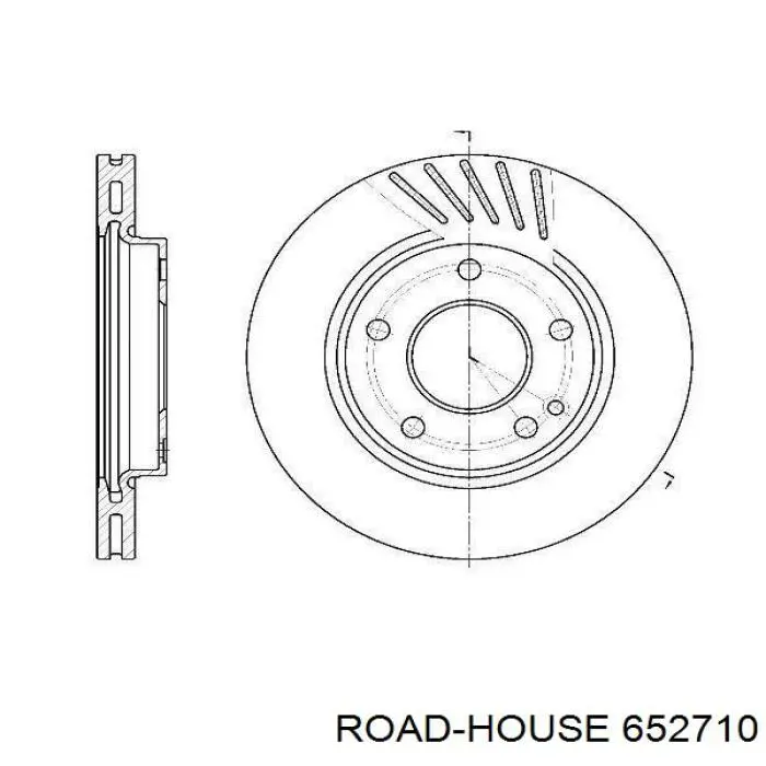 6527.10 Road House freno de disco delantero