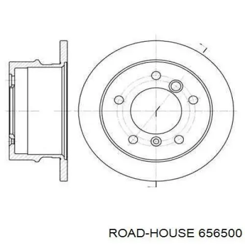 6565.00 Road House disco de freno trasero