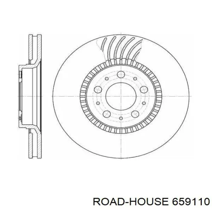 6591.10 Road House freno de disco delantero