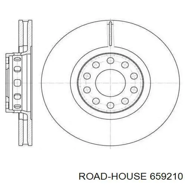 6592.10 Road House freno de disco delantero