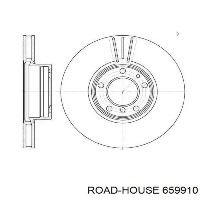 6599.10 Road House freno de disco delantero