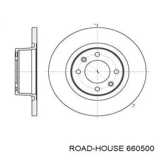 6605.00 Road House disco de freno trasero