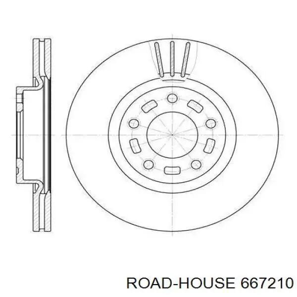 6672.10 Road House freno de disco delantero