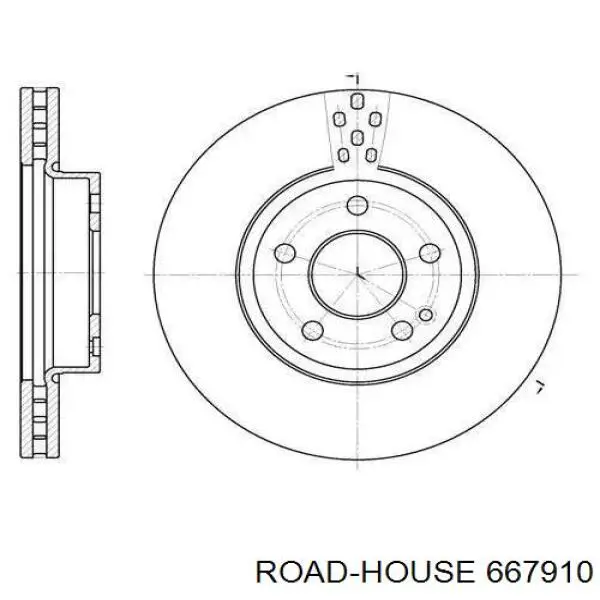 6679.10 Road House freno de disco delantero