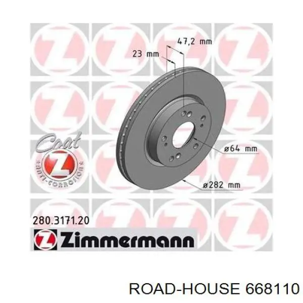 6681.10 Road House freno de disco delantero