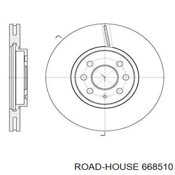 6685.10 Road House freno de disco delantero