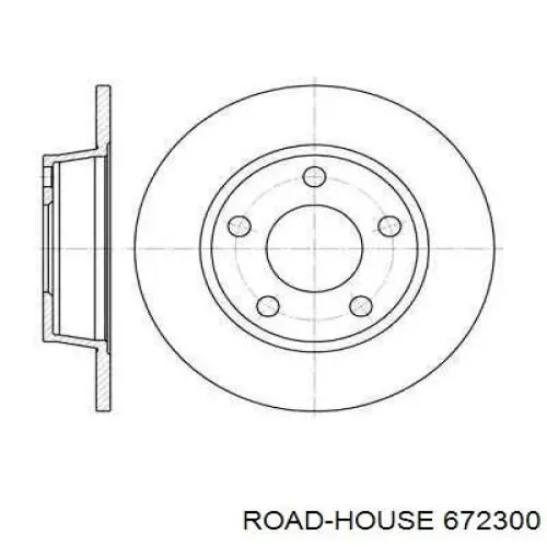 6723.00 Road House disco de freno trasero