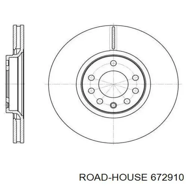 6729.10 Road House freno de disco delantero