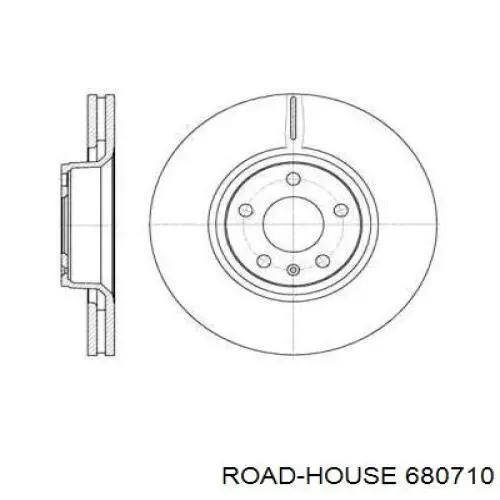 6807.10 Road House freno de disco delantero