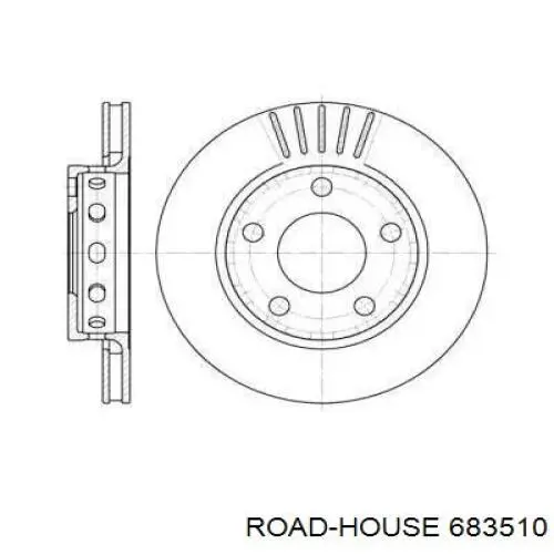 6835.10 Road House disco de freno trasero