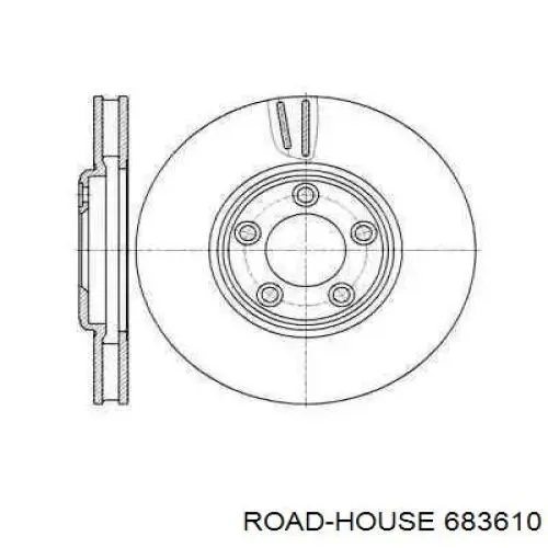 6836.10 Road House freno de disco delantero