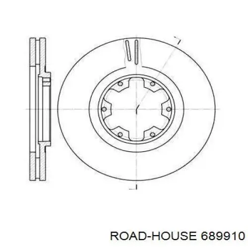 6899.10 Road House freno de disco delantero