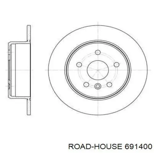 6914.00 Road House disco de freno trasero