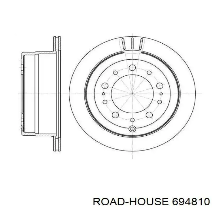 6948.10 Road House disco de freno trasero