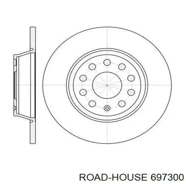 6973.00 Road House disco de freno trasero