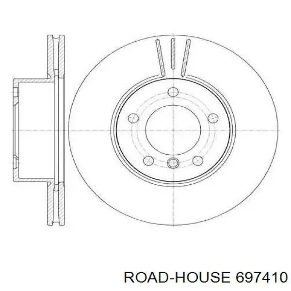 6974.10 Road House freno de disco delantero