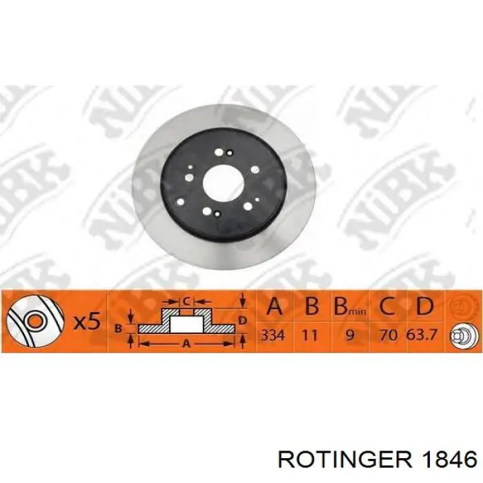 45251SP0E01 Honda freno de disco delantero